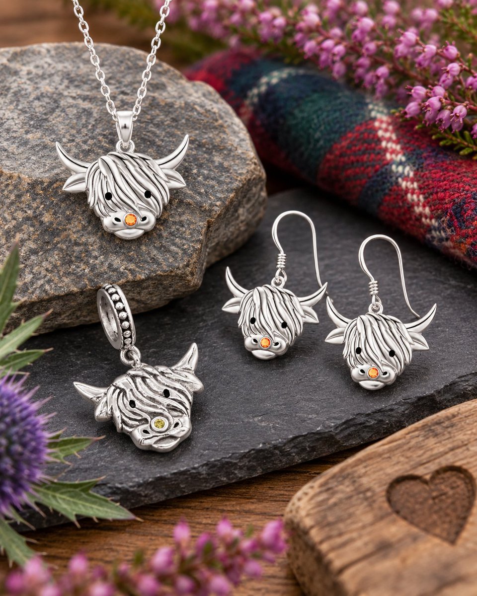 In4aDig's tweet photo. 🐮 A little Scottish character in silver ✨
Meet the charming Hamilton &amp; Young Highland Cow jewellery collection — a lovely gift for Highland Cow lovers and anyone with a soft spot for Scotland. ❤️
Available from In4aDig.
#HighlandCow #ScottishGifts #In4aDig https://t.co/HFa6bcWRUs