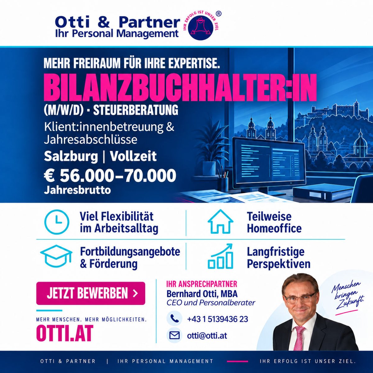 ottijobs's tweet photo. JETZT BEWERBEN https://t.co/eTnjYE6Ly6 Sie sind erfahren in der #Bilanzierung, arbeiten gerne selbstständig und schätzen den persönlichen Kontakt zu Klienten? #Hiring #Job https://t.co/ls8uwWxV7k