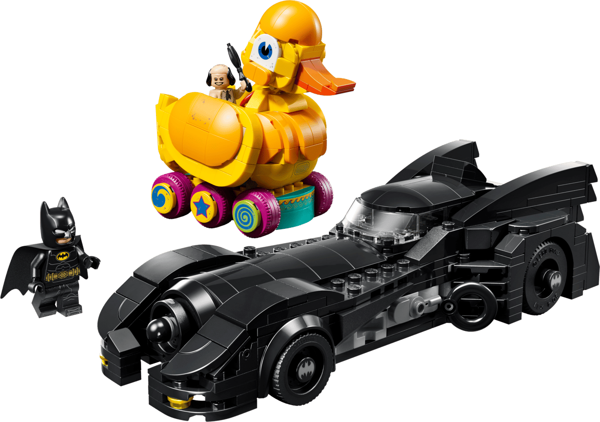 Blitzwinger's tweet photo. NEW Batman Returns Batmobile Set Revealed!

Name: Batman Returns Batmobile &amp; Duck
Set #: 67008
Price: $59.99 USD
Piece Count: 672

#LEGOBatmanGame https://t.co/PBOV7Z3SXX