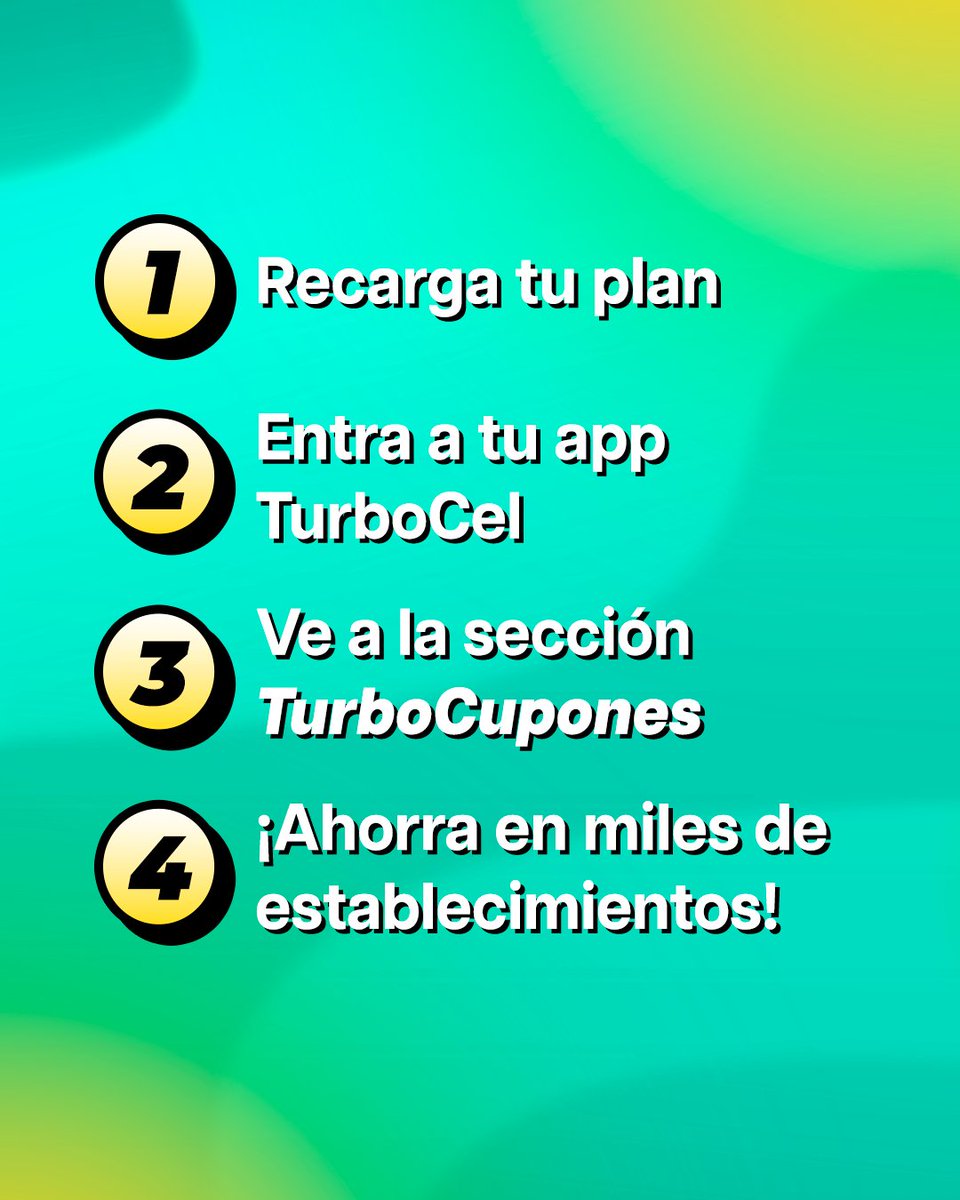 TurboCel_mx's tweet photo. ¡TurboCupones ya llegó para ti! Disfruta de este gran beneficio en tus lugares favoritos 🍔🛍️🛒

#TurboCel #TurboCupones #Descuentos #Telefonia https://t.co/h7jsjpIqwV