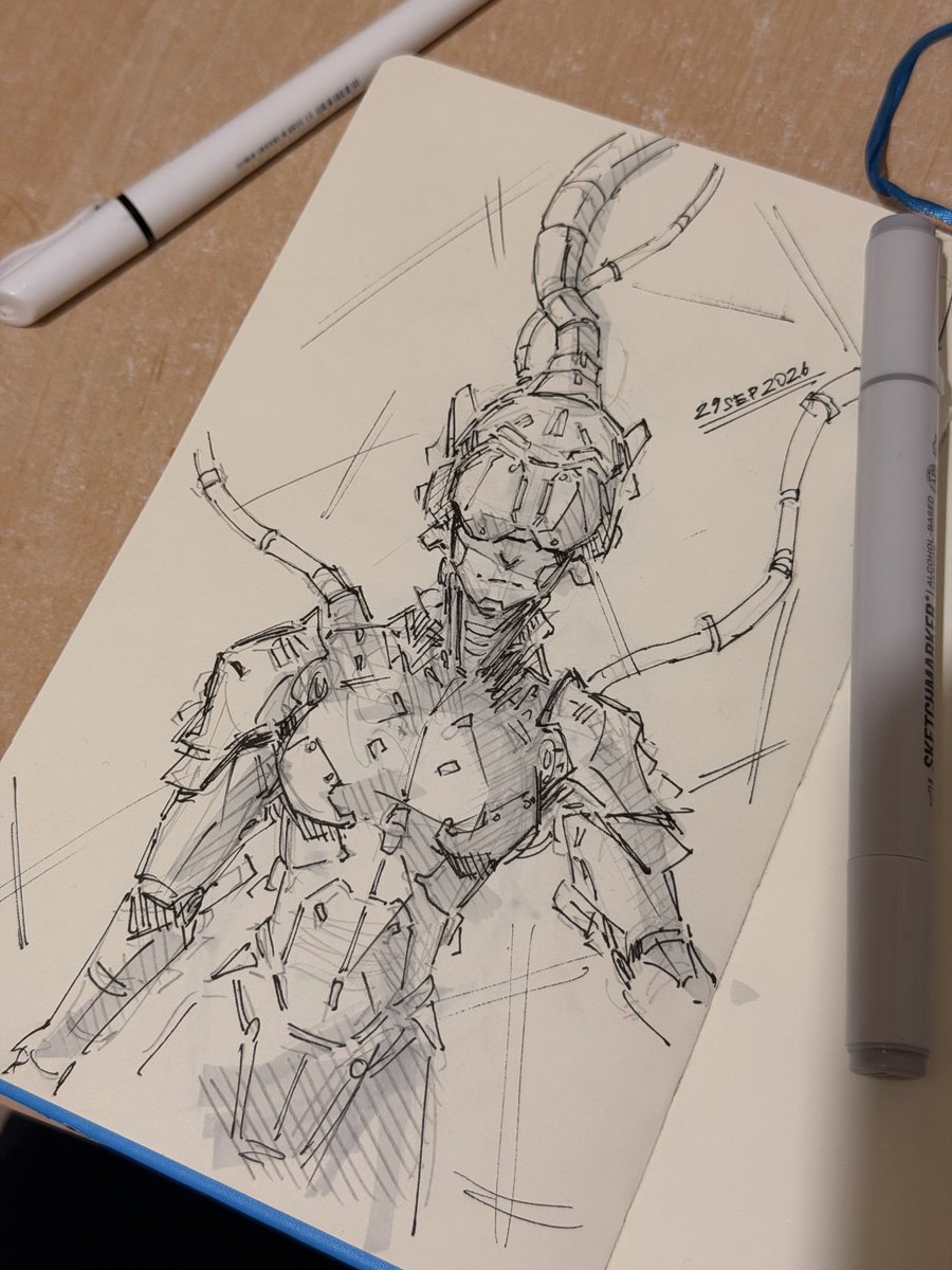 konaryko's tweet photo. Sketches 

#sketch #art #cyberpunk https://t.co/J0SMutnb95
