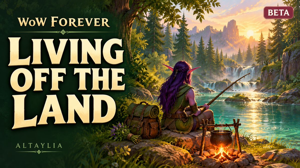 HellaCrafty's tweet photo. A Day Living Off the Land | WoW Forever Beta https://t.co/LhMvFGSvjV https://t.co/cJ7Ryb9go6