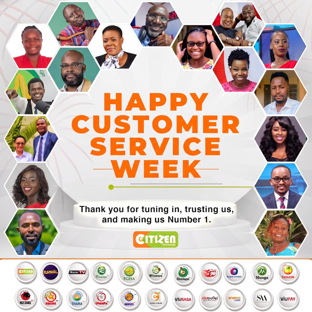 EgesaFMKenya's tweet photo. Thank you to all our viewers, listeners, clients and partners for trusting us and choosing us every day. Happy Customer Service Week! ๐ท ^G.O
#egesadigital
#CustomerServiceWeek2026 https://t.co/XIpFE9d1y4