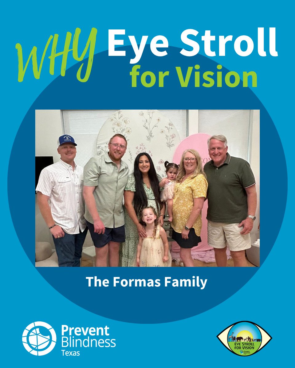 PBTEXAS's tweet photo. 💙 This Saturday! Let’s Stroll for Sight! The Formas Family shares why they love supporting Eye Stroll for Vision, and why they encourage others to join them!

Join us in person at the Houston Zoo or virtually from wherever you are. Register today: https://t.co/e2kMx43SVa https://t.co/ZcPpxkEJVA