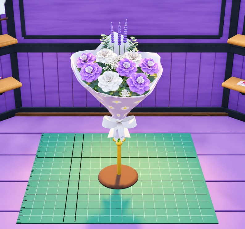 PandaFloraGame's tweet photo. Bouquet of the Day #5 💜
Purple lisianthus and white gardenias with lavender and baby's breath, wrapped in lilac daisy paper.
Wishlist Panda Flora on Steam 🌸 (link below 👇)
#cozygames #indiedev #gamedev #PandaFlora https://t.co/055qDbrYbm