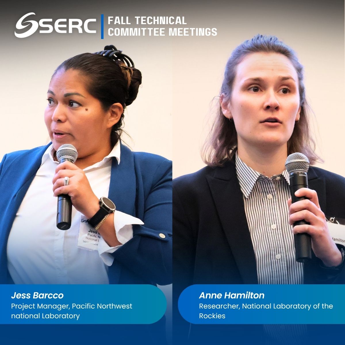 SERCReliability's tweet photo. Jess Barcco of @PNNLab and Anne Hamilton of @NatLabRockies briefed the @SERCReliability  Tech Committees on the Gulf Coast Transmission Study, giving early insight into how future demand and transmission availability could reshape the region. The full report is expected in 2027. https://t.co/KqjwTLOMhk