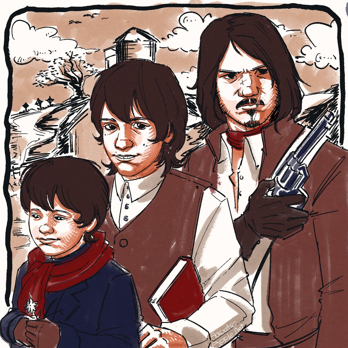 Revulver0celot's tweet photo. Little Jackie Marston (done) #reddeadredemption https://t.co/xJm9reOkWM