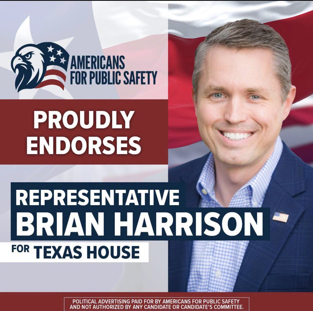 brianeharrison's tweet photo. I'm proud to be endorsed by @A4PublicSafety! 

"Americans for Public Safety is proud to endorse Brian Harrison because he stands with law enforcement, fights for victims, and defends the rule of law." -Justin Keener, President of Americans for Public Safety

@JustinKeener @DougDeason
