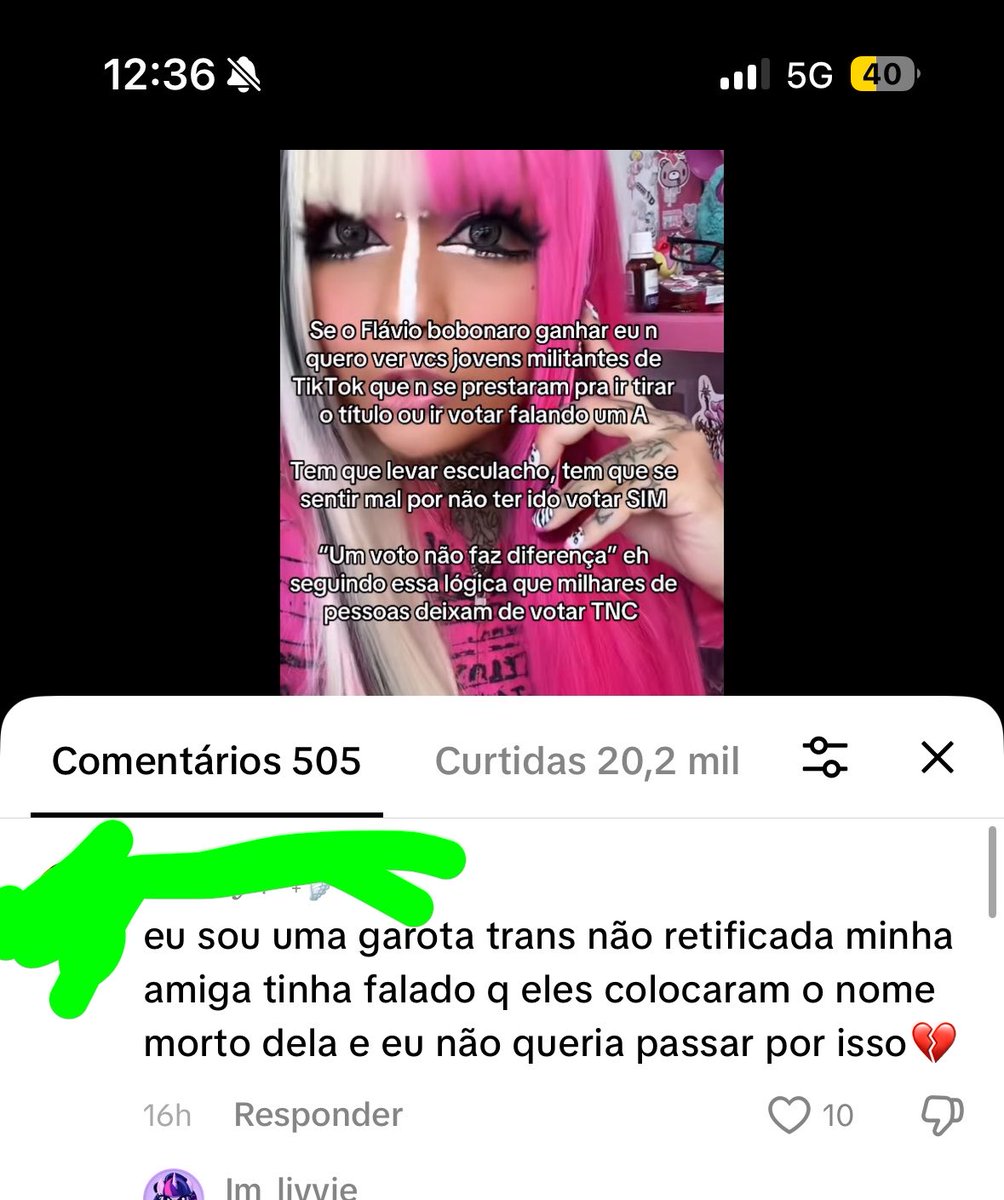 candy_bullets's tweet photo. Não ir votar por causa do nome morto e correr o risco de perder TODOS os seus direitos como pessoa trans ou passar por um desconforto pra assegurar esses mesmos direitos? 🫩 https://t.co/dZgbTywDyQ