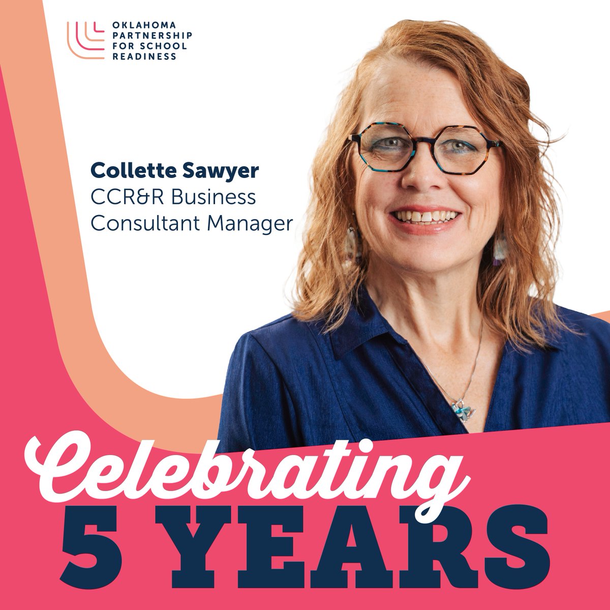 OPSReadiness's tweet photo. Today we’re celebrating five years with Collette Sawyer, our CCR&amp;R business consultant manager! She pours her heart into building an early childhood system where every family feels supported and children are prepared to succeed in school and beyond. We’re lucky to have her! 🎉 https://t.co/B3PddUTmrp