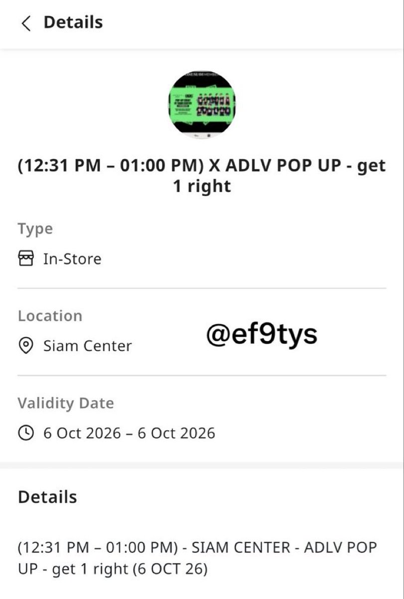 _ef9tys's tweet photo. รับหิ้ว POP-UP #ADLVxBUS 

วันที่ 6 เวลา 12:31-13:00น.

หิ้วตัวละ 100.- รส

ว่าง 4 ตัว

📍 นัดรับที่ Sonray Showcase ได้ ✨

สนใจDM/เมนชั่น

#adlvthailand #รับหิ้ว #รับหิ้วADLV #ADLVThailand https://t.co/J1DtmxwmWe