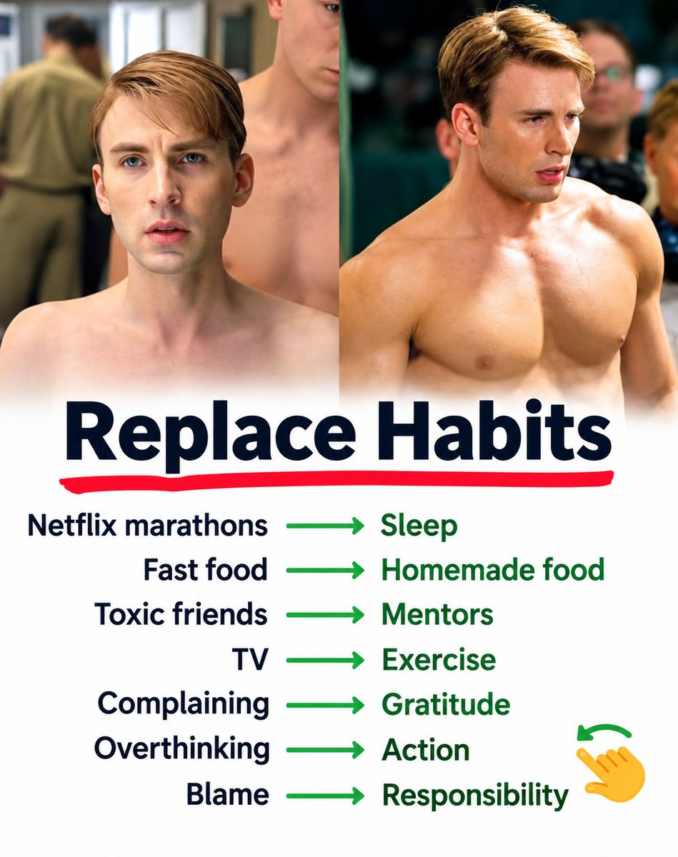 AbdulA89894's tweet photo. Replace bad habits with better ones. Small changes today can build a stronger tomorrow. 💪 https://t.co/zpZ5EQ0NnW