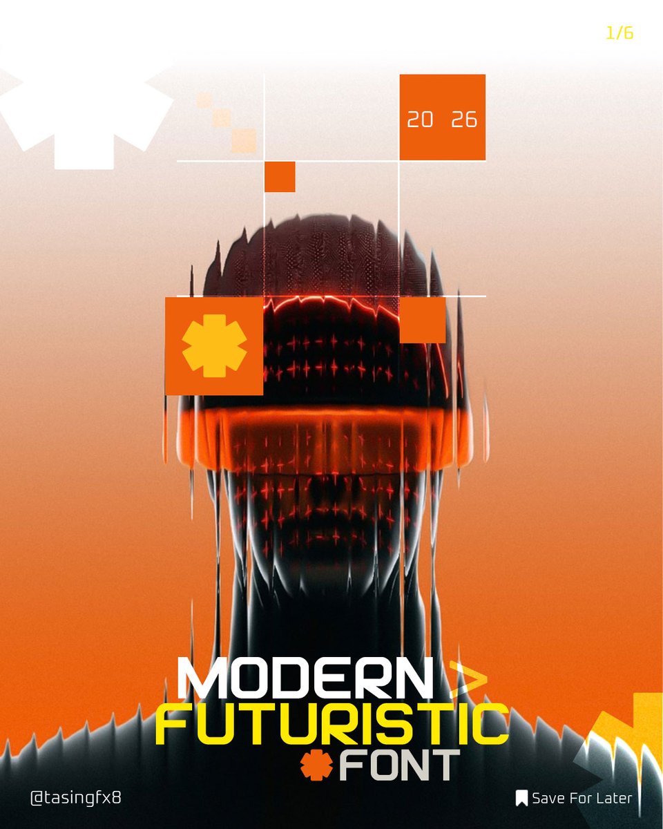 tasingfx8's tweet photo. Modern Futuristic Fonts Every Designer Should Know in 2026

Exploring bold, modern amp; futuristic typography styles that can instantly elevate your design projects. Save this carousel for your next creative project.

#FuturisticFonts #ModernFonts #FontInspiration #GraphicDesign https://t.co/gc5FEbd9PY