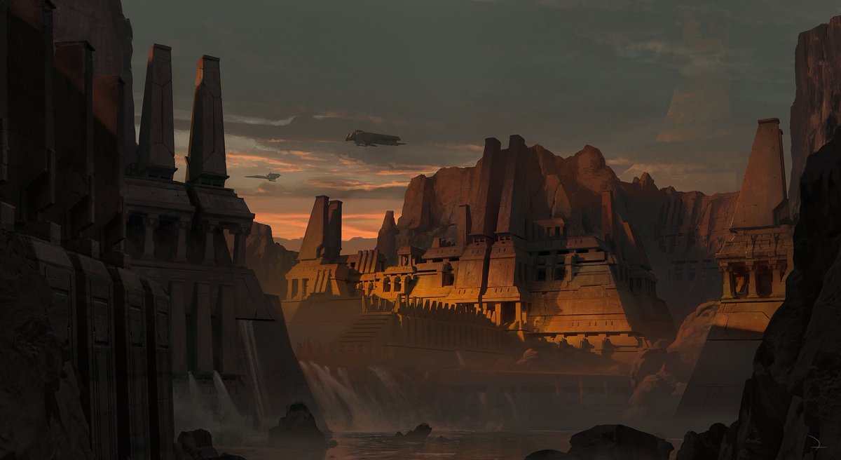 HiddenXperia's tweet photo. As a final farewell, Halo Studios just dropped a load of concept art on Zeta Halo that's seemingly from their now scrapped Halo 7...

Infinity crash site ("Helms Deep"), The Endless, a Forerunner stone city, Ancient ruins and more 😭

They should've done Campaign DLC man, we were fkn robbed: https://t.co/I7TOIna7PV