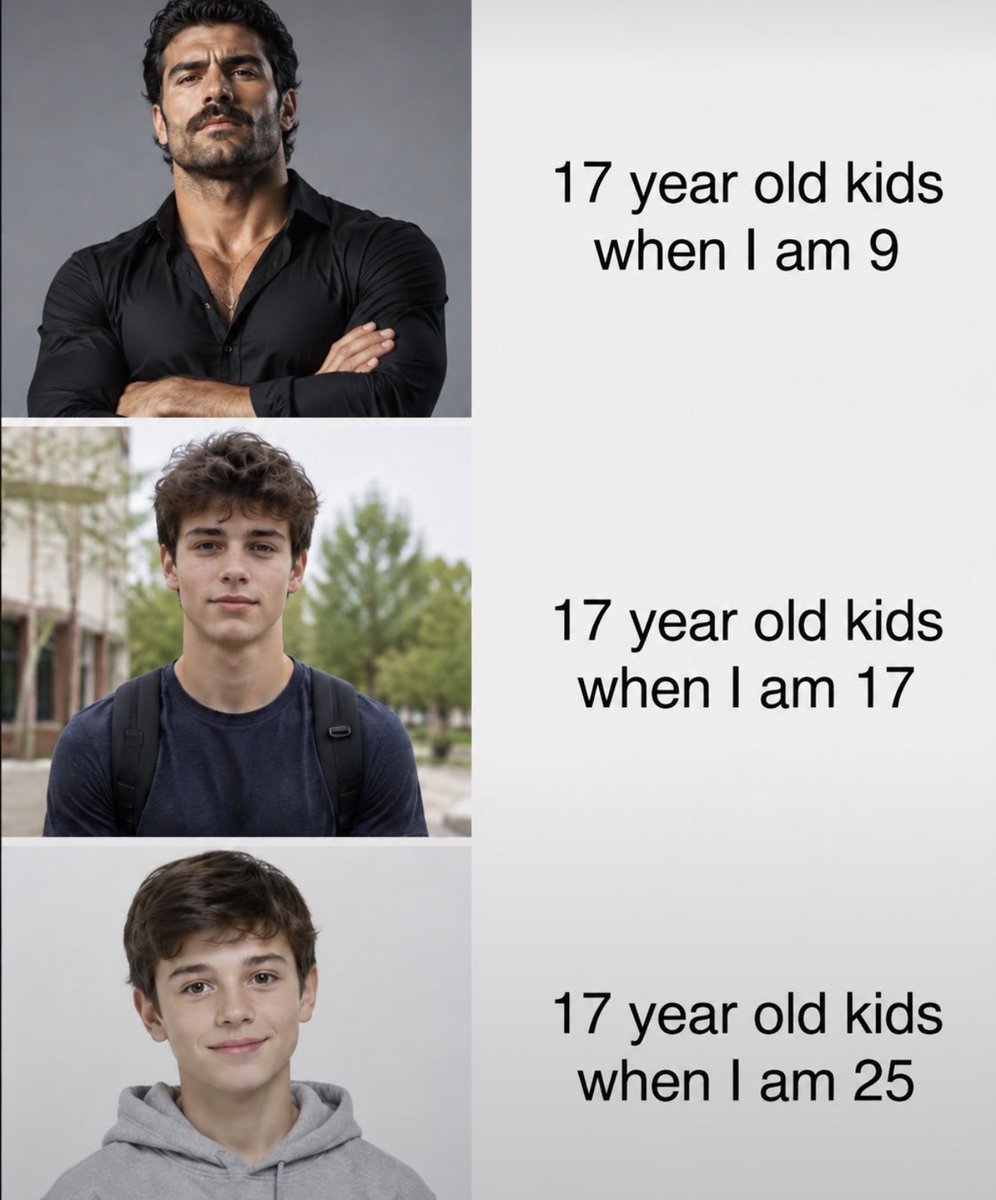 NoContextHumans's tweet photo. Teenagers use to look like grown men. https://t.co/JS7FDWELrS