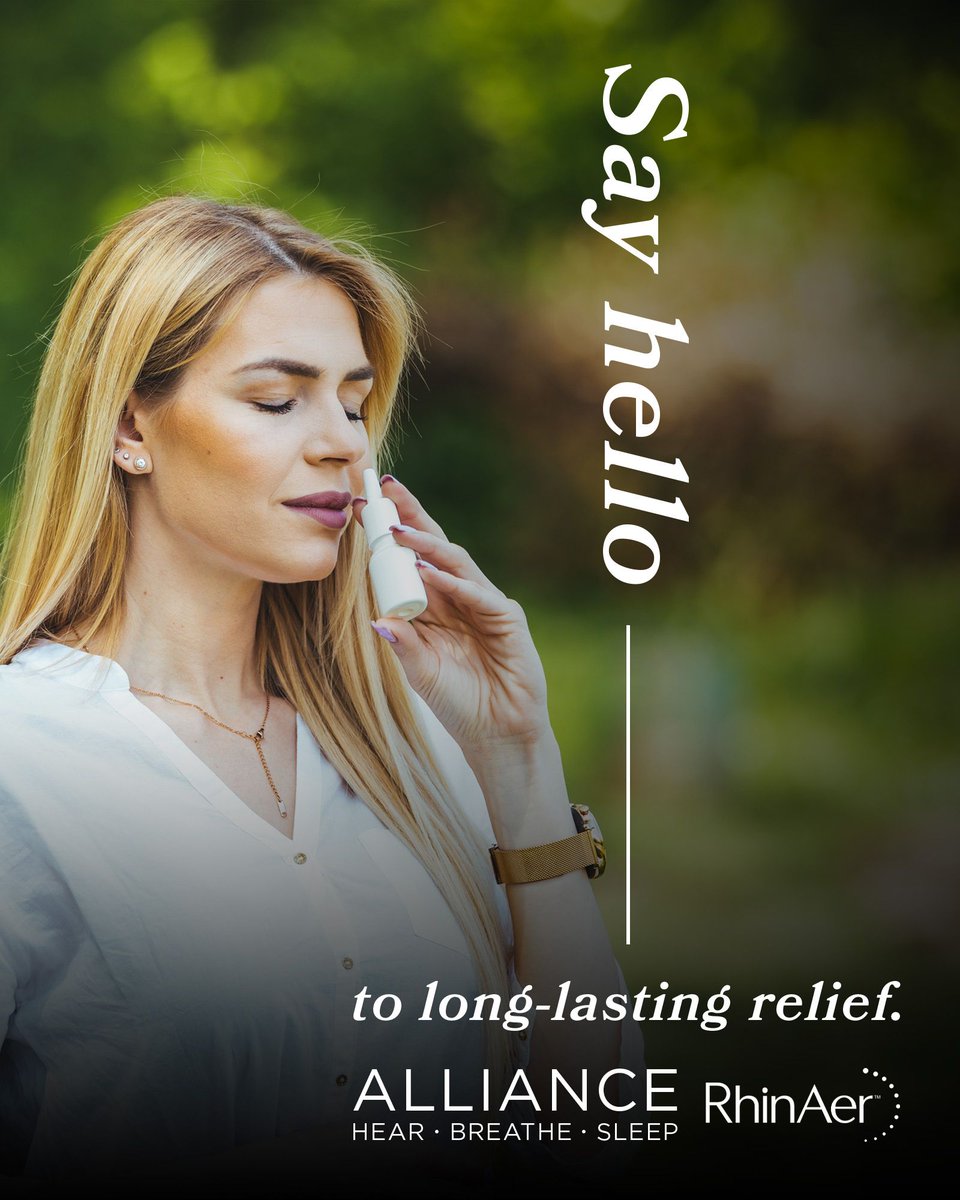 allianceent_wi's tweet photo. #Postnasaldrip dragging you down? Sprays and medications only offering temporary relief? Now there’s a better option: the #RhinAer® procedure by
@AerinMedical. We offer this new, #noninvasive treatment for lasting relief.
Visit https://t.co/jF30QgvSN8 to learn more. https://t.co/Fhvh1QuoLq