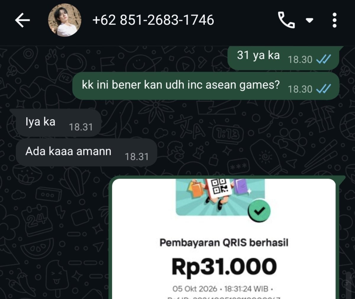 mawwwape's tweet photo. @eevwez kakak jgn lupa beli seblak prasmanan 31rb biar diare terus2an ya😇😇😇 untung abis di tf ortu jadi yaudahlah anggap sedekah ke calon kerak neraka https://t.co/6wK9Qm32vs
