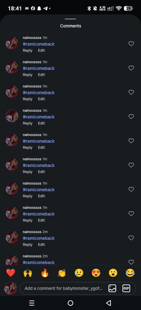nainossss's tweet photo. I did it this in i.g post we need our queen rami and our ot7 grulls they're training so hard we need THEIR results #ComebackRAMI https://t.co/3R7z3G8PgC