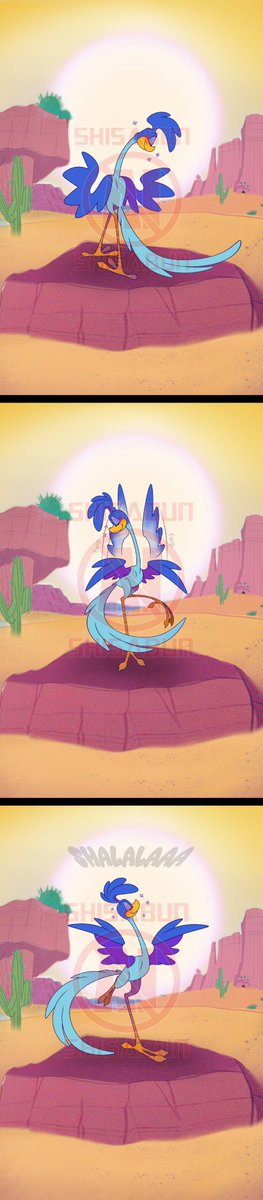ShisaBun's tweet photo. Anyone else thinking about how Wile spent 77 years chasing after Roadrunner, only for at the end of Coyote vs ACME, Roadie chased after him? Just me?

(Footnote: I headcanon that "meep meep" is Roadie's name for Wile)
#wileroad #wilerunner #roadrage https://t.co/n5W0jbkrF2
