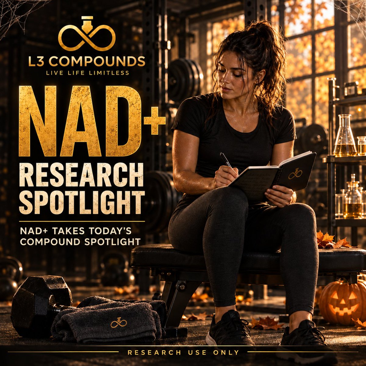 l3compounds's tweet photo. NAD+ takes today’s compound spotlight. 🧪⚡ Follow the evidence trail from pathway to model to measured endpoint. Research use only.
#NADResearch #ResearchMethods #ResearchUseOnly https://t.co/0846XU6HhB