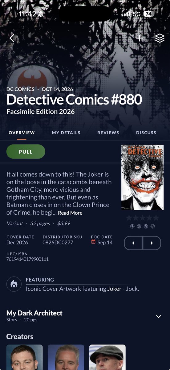 AiColeman23's tweet photo. @DiscussingFilm If anyone wonders why they released this Lego set, it’s likely due to the facsimile comic of Detective Comics #880 is releasing next Wednesday in comic book stores. https://t.co/tgaUuGHjrD