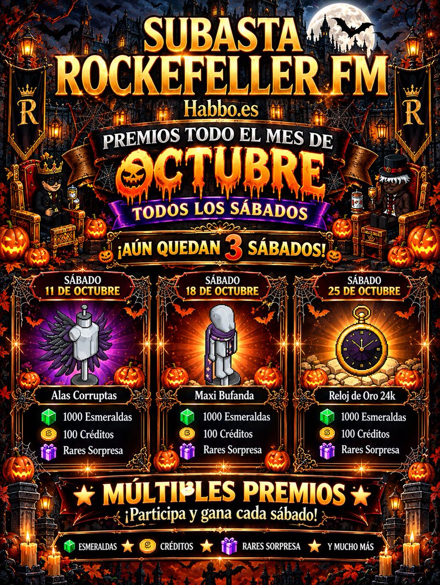 RockefellerHabb's tweet photo. 🔥 ¡COMOOOOO! 🔥
¡Mantente atento y no te pierdas los premios todos los sábados por la noche! 🎁🏆

¡Cada sábado puede ser tu noche! 👀🔥 https://t.co/0QLIwklzMa