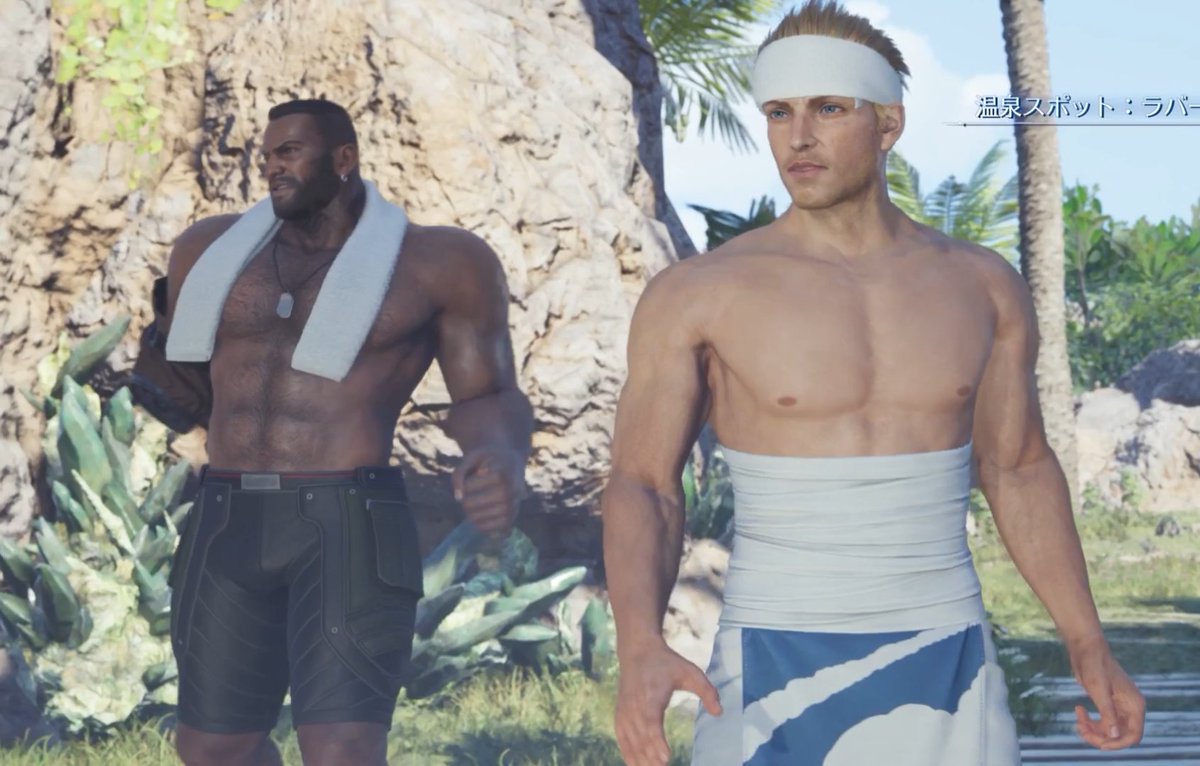 Genki_JPN's tweet photo. Naoki Hamaguchi confirmed that the hot spring outfits can also be unlocked as skins in the main game of FF7 Revelation!

via @nhamaguc https://t.co/UjdRoNMJWL