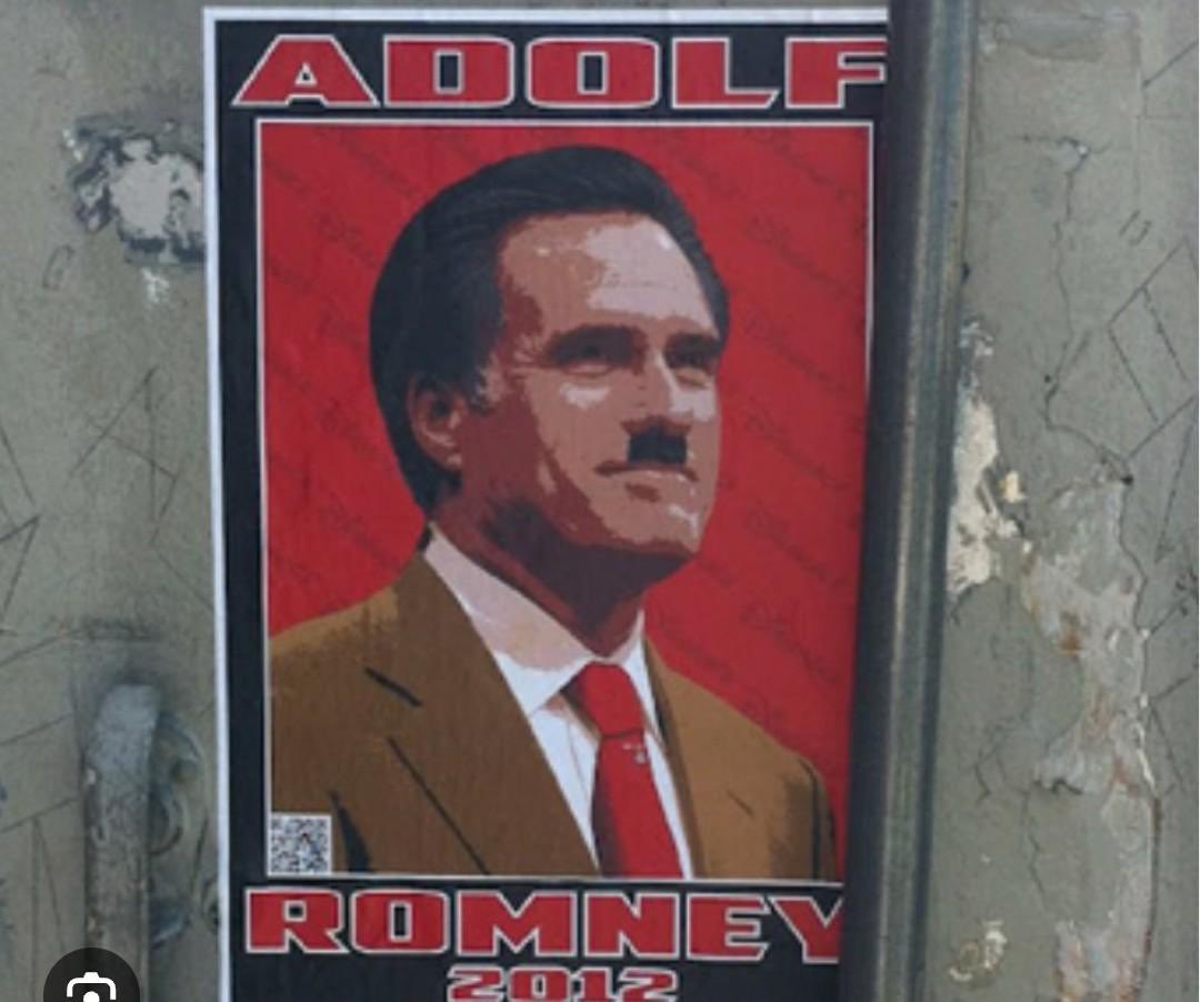 MWpatriot01's tweet photo. You gotta love how the Democrats think everybody has a really short memory. Every Republican nominee basically since Goldwater the left has called a Nazi. https://t.co/ipPIghwM5v