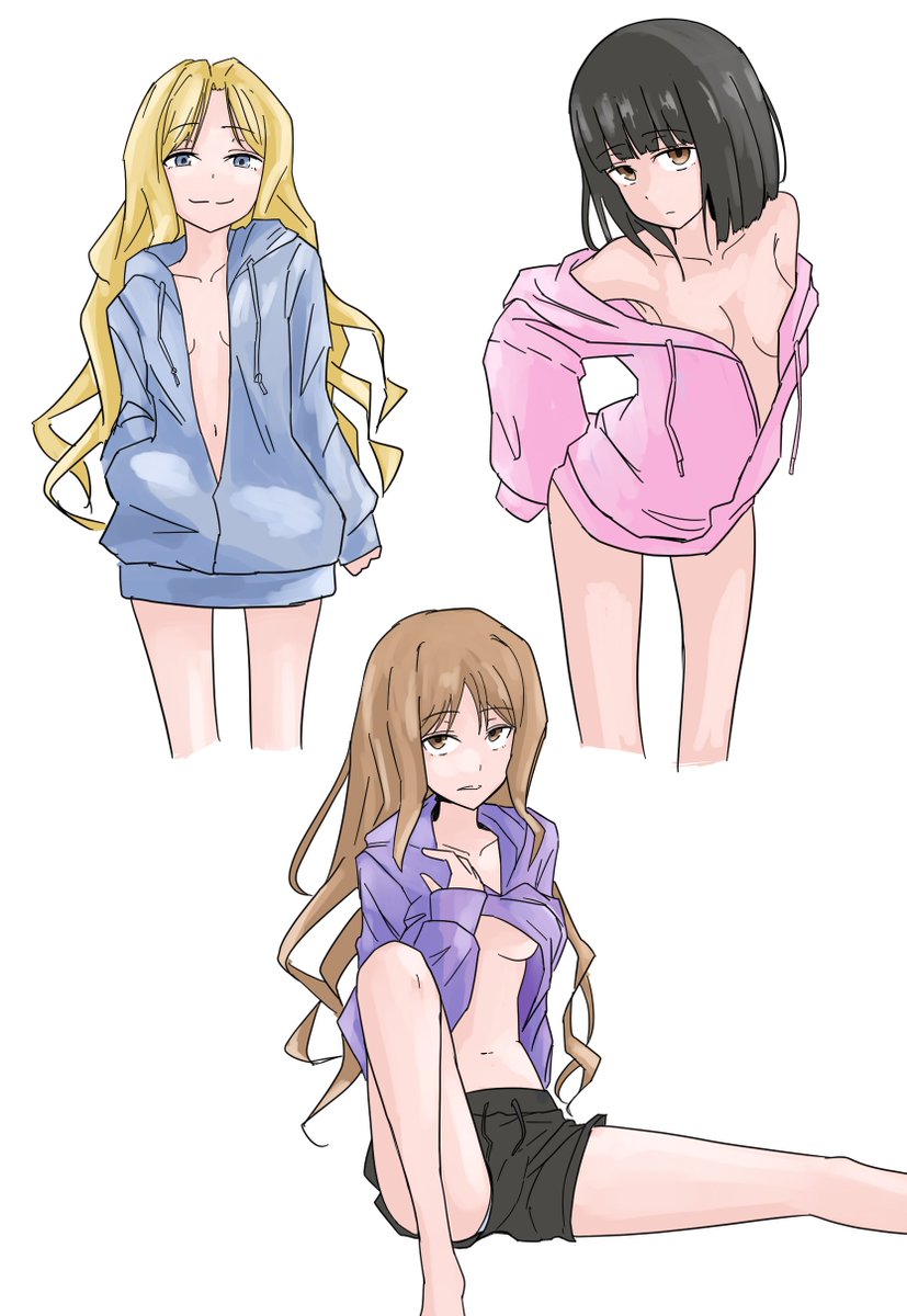 Yorishiro_La's tweet photo. パーカー描く練習 https://t.co/oG9HHDpRcl