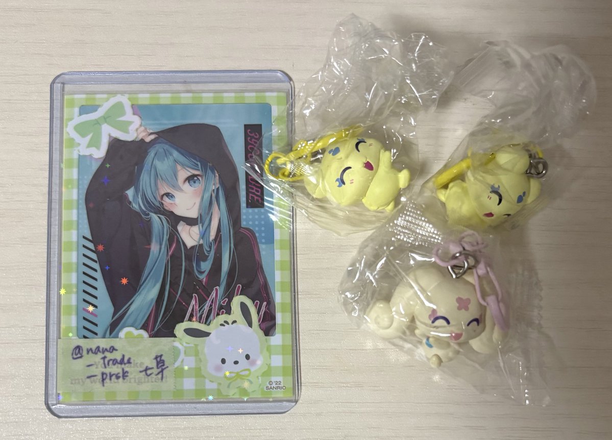 nana_trade_prsk's tweet photo. 【交換｜譲渡】プリキュアオールスターズ ぴたっとなかよしチャーム

譲　メップル2  チョッピ

求　ココ1>決まり次第定価orナッツ、ミップル 各1

都内手渡し>郵送
プロカご一読いただけるとありがたいです。 https://t.co/3CuyGp9Bne