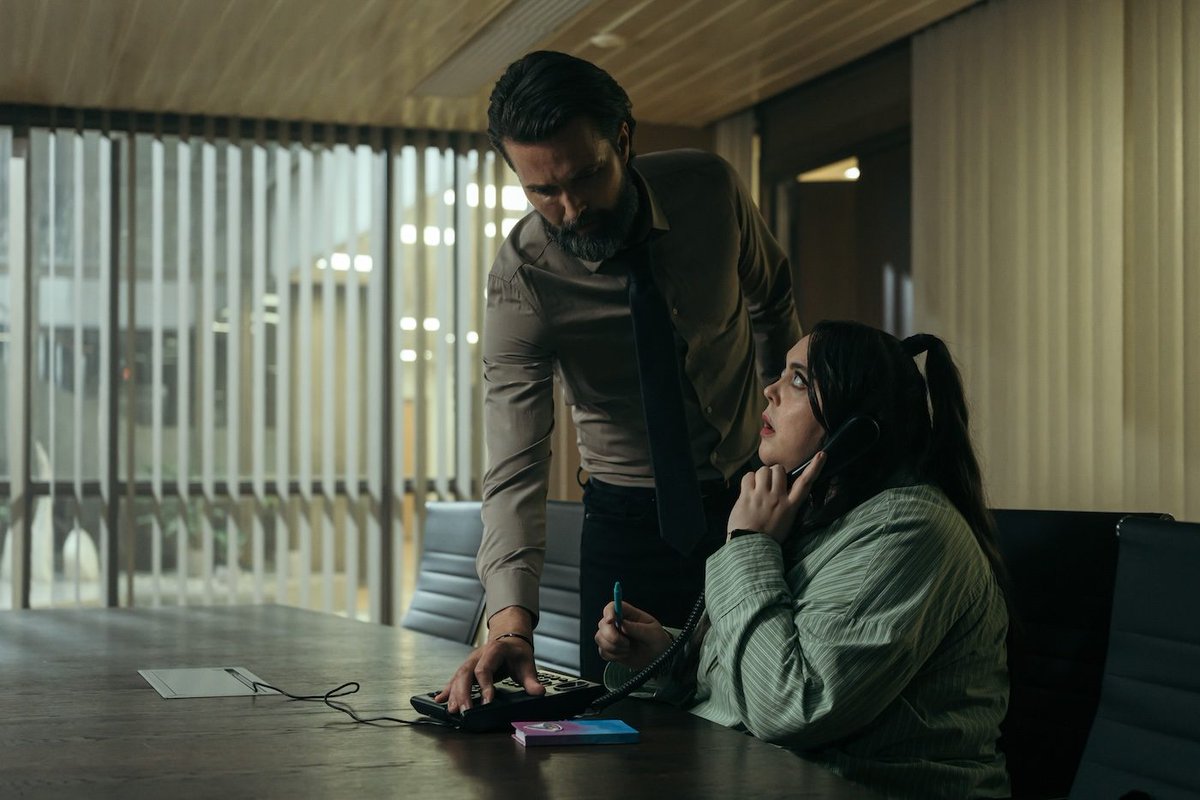 TVStreamingWeek's tweet photo. Here's a first look at Celebrity Traitors star Sharon Rooney and MobLand's Emmett J. Scanlan in the upcoming six-part thriller An Impossible Way to Die. Coming to @channel5_tv next year...

📷: Lukas Salna/Clapperboard Studios https://t.co/xJXJMWOa5g
