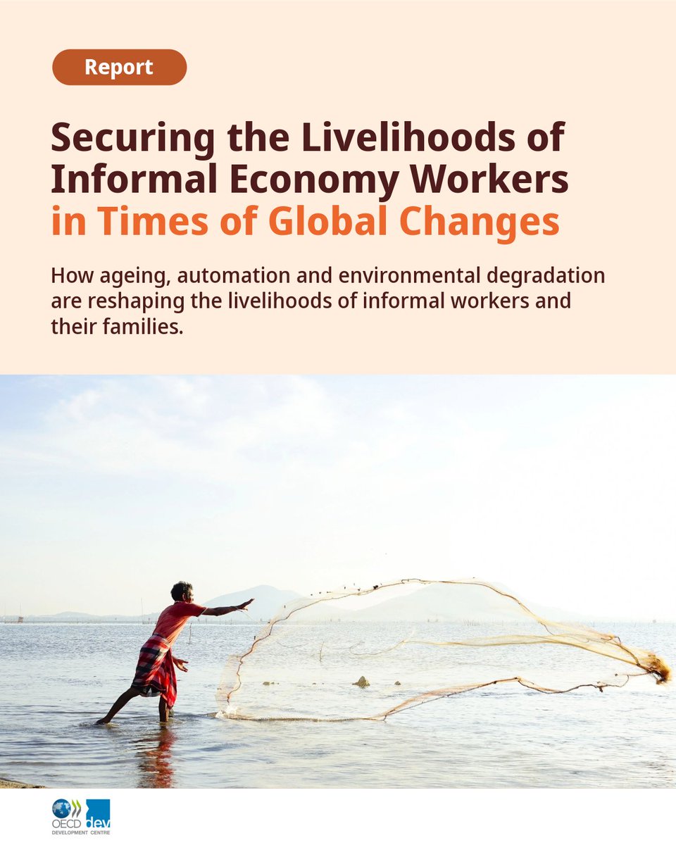 OECDdev's tweet photo. Informal employment is often associated with low pay and insecurity, but the picture is more complex. In countries analysed in a new @OECD report, 81% of workers living in poor households are informal, yet 16% of informal workers are in high-paid jobs.

🔗 https://t.co/tUj15xs0sW https://t.co/6NhAlTtySC