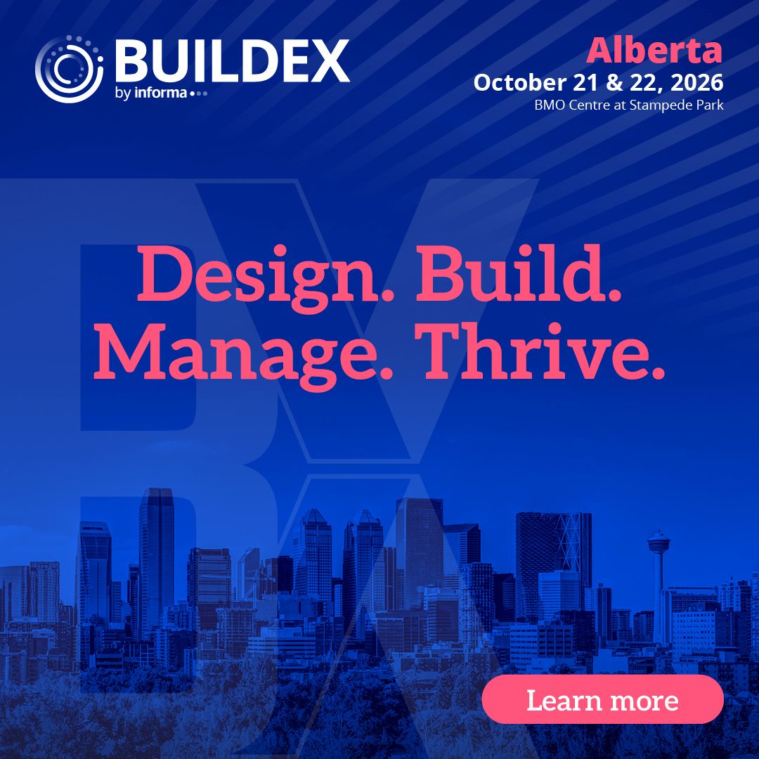 ConstructCanMag's tweet photo. Construction Canada is excited to be supporting #BUILDEXAlberta, where architects and leaders in construction and real estate come together to shape the future of the industry.

📆 See you October 21-22 in Calgary!

https://t.co/cKdLrrG454 https://t.co/5qAb7IeWRF