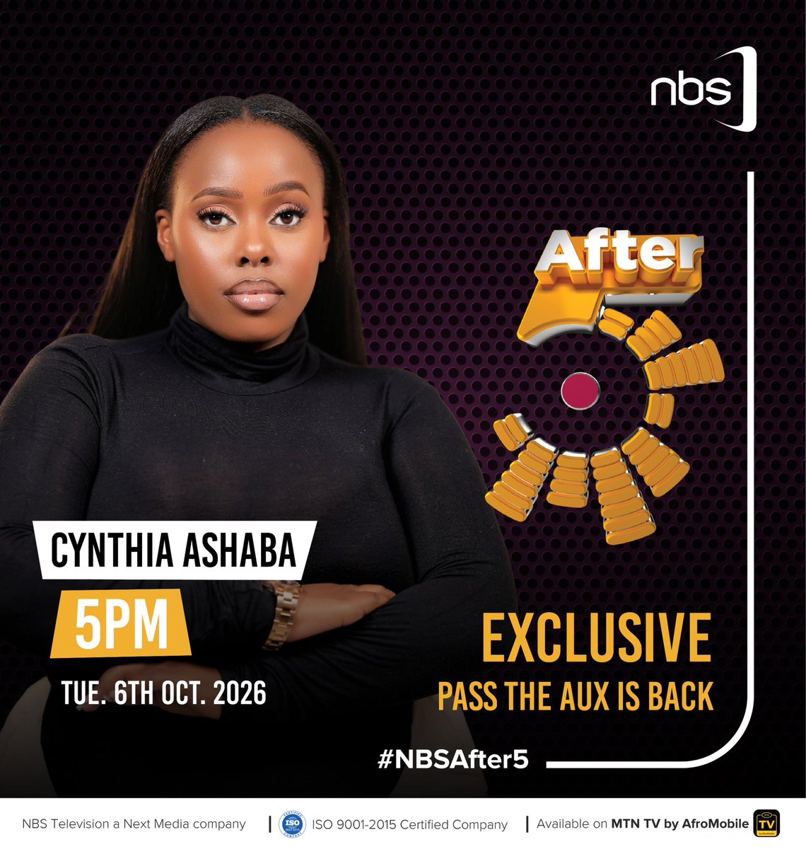 AshabaCynthia's tweet photo. Pass The Aux is back with the third edition 🔥🔥 

Catch up with me tomorrow on #NBSAfter5 as I tell you what we have in stock for you.. 

#PassTheAux26 #MakeItYours https://t.co/asENjUKPIk