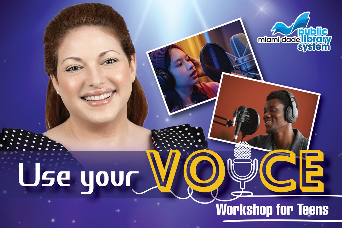 MDPLS's tweet photo. Learn to express yourself and discover the power of your voice with local TV and film professional @MauriettChayeb! Hear her inspiring story and take part in a mini vocal lesson this Thursday, October 8 at 4 p.m. at the Westchester Regional Library. https://t.co/M5LSN9iBN4 https://t.co/iK635AtpRu