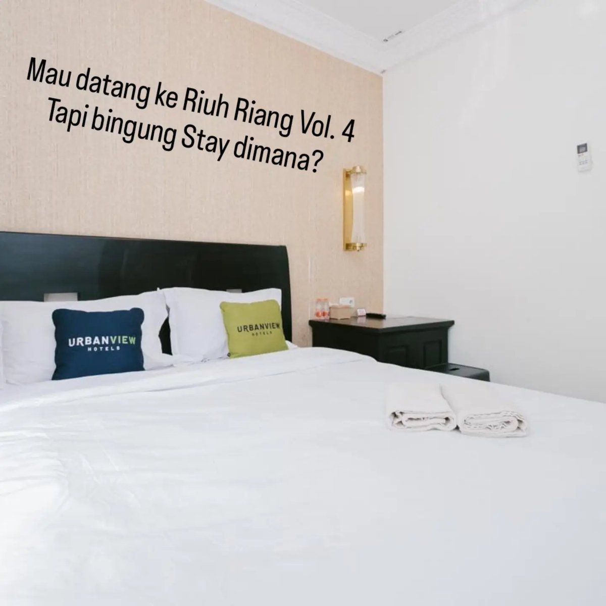 info_staycation's tweet photo. Lagi cari tempat nginep yang pas buat staycation atau nonton RIUH RIANG VOL.4?
​Staycation paling mudah, hemat, dan terpercaya
Klik DM untuk cek ketersediaan kamar &amp; promo minggu ini.
#StaycationHemat #hotelmurah  #staycationmalang   #penginapanmurahmalang  #riuhriangprestonfest https://t.co/g3SsWvc0Wf