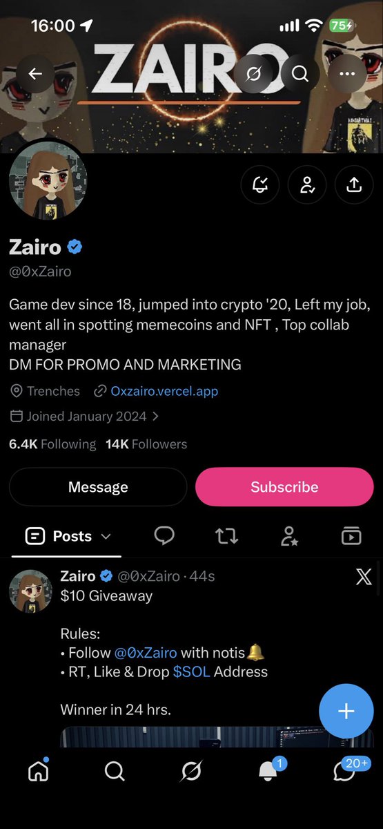 TheJaxBe's tweet photo. @0xZairo GQfLWrYKcfztRvPQekfTxHbTnPRCGXyDKrmy8m6snftK https://t.co/ZjhaxAOP3t