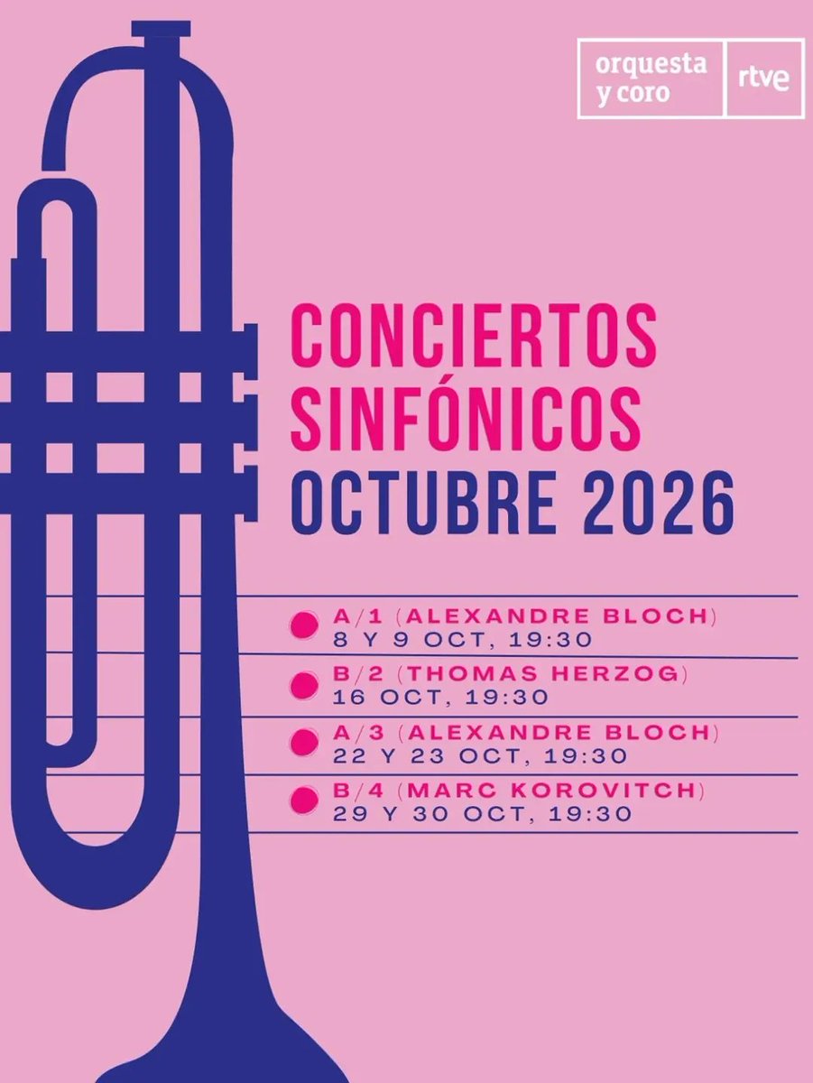 OCRTVE's tweet photo. Octubre abre una nueva etapa para la Orquesta y Coro RTVE con algunas de las grandes páginas del repertorio sinfónico.

La Sinfonía n.º 2 “Resurrección” de Mahler, el Concierto para piano en La menor de Schumann, la Obertura trágica de Brahms...

👇🏻 https://t.co/XWTcIzLdZc