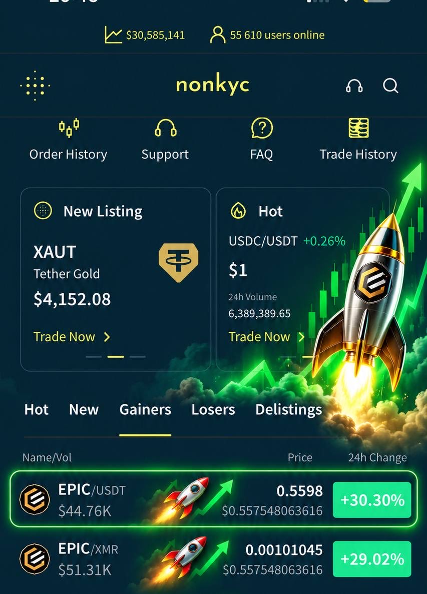 avicennamedcoin's tweet photo. 🚀 EPIC CASH is proving itself day by day!

Look at the market today! 🔥
EPIC/USDT +30%
EPIC/XMR +29%

⏳ Don’t wait too long!

The days of buying EPIC Cash at these prices may not last forever.

Could EPIC reach $1, $10, $20 — or even $100? 🚀

Nobody knows the future, but one thing is clear:

🔐 Privacy
⚡ Decentralization
💎 21 million max supply
🔥 7 years of development
🛡️ Mimblewimble technology

EPIC Cash is showing its strength.

Are you ready for what comes next? 👀🔥

ONLY EPIC CASH 🟢 @EpicCashTech @nonkyc_exchange @Bitcoin