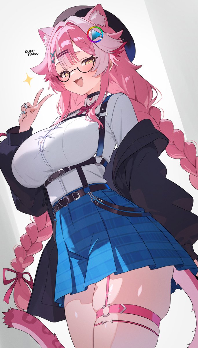 o_rindou5100's tweet photo. "Gyaru Raora is here~ Yay!"✌️

#RaorArt #CasualRao https://t.co/VJw0N4v7a5
