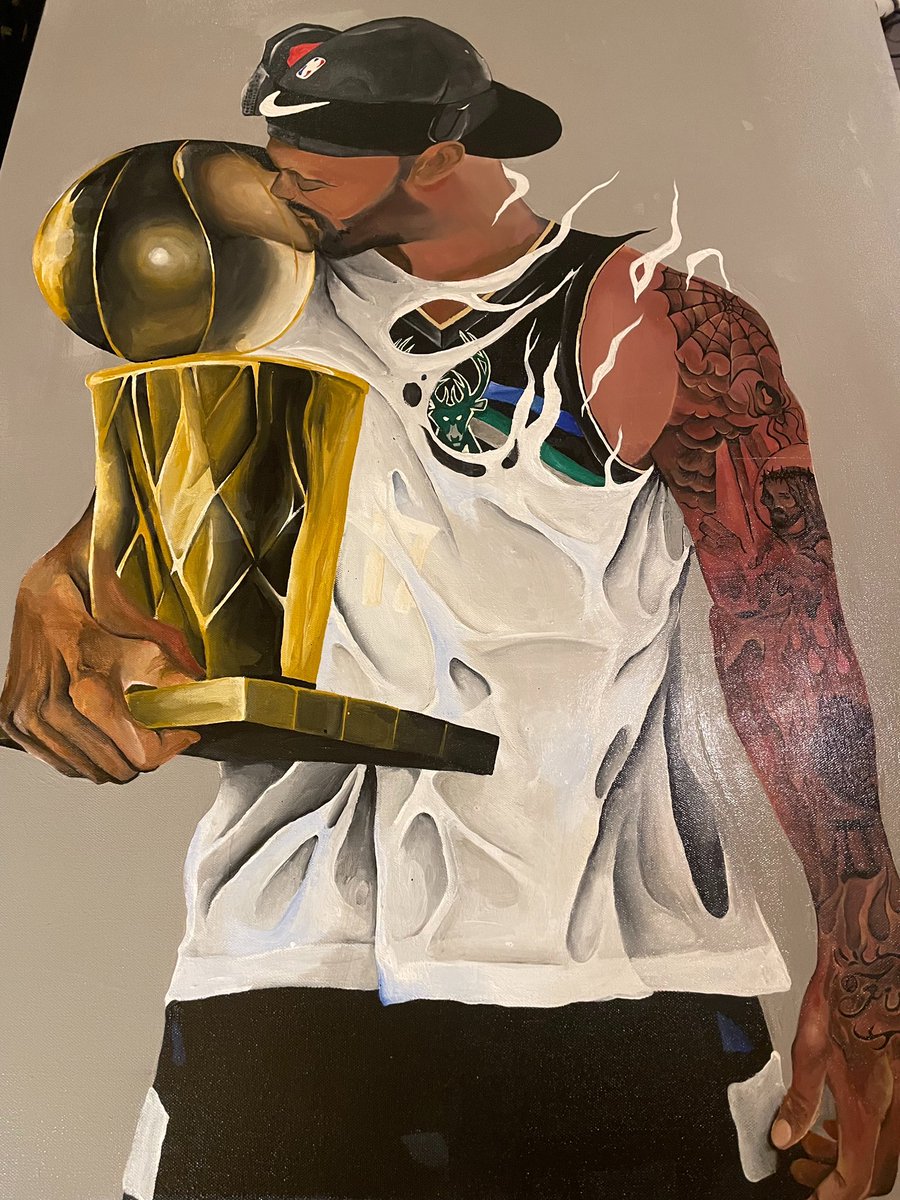 M1CVH's tweet photo. I guess I finally have permission to post. Tribute to P.J. Tucker
‘2024 Acrylic on Canvas https://t.co/k6cIyKoqlw