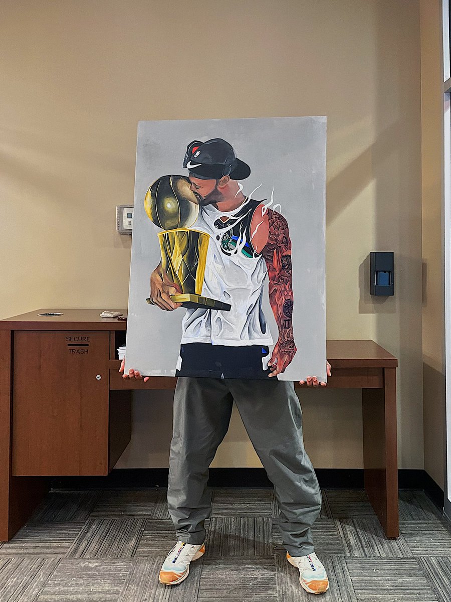 M1CVH's tweet photo. I guess I finally have permission to post. Tribute to P.J. Tucker
‘2024 Acrylic on Canvas https://t.co/k6cIyKoqlw