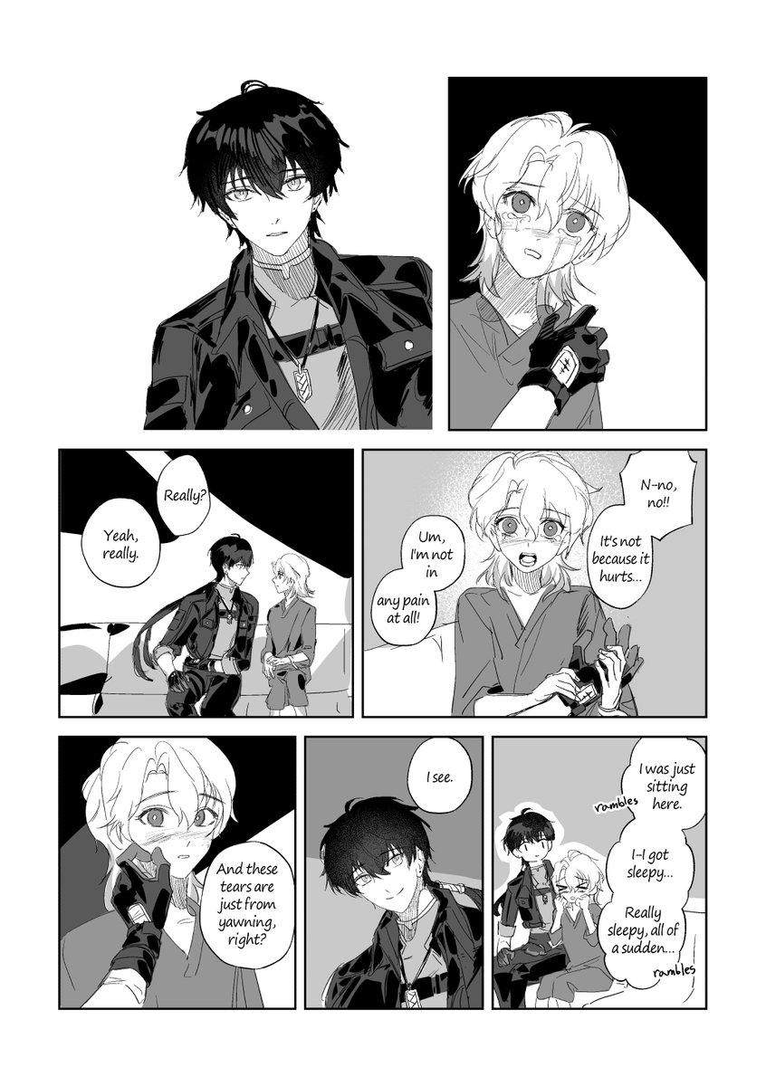ifekusa's tweet photo. Roverluuk 🐈‍⬛🧬
If Luuk met Rover while he was getting treatment at Novialle
Read from right to left 
(4/30) https://t.co/ZcZpBG5oWB