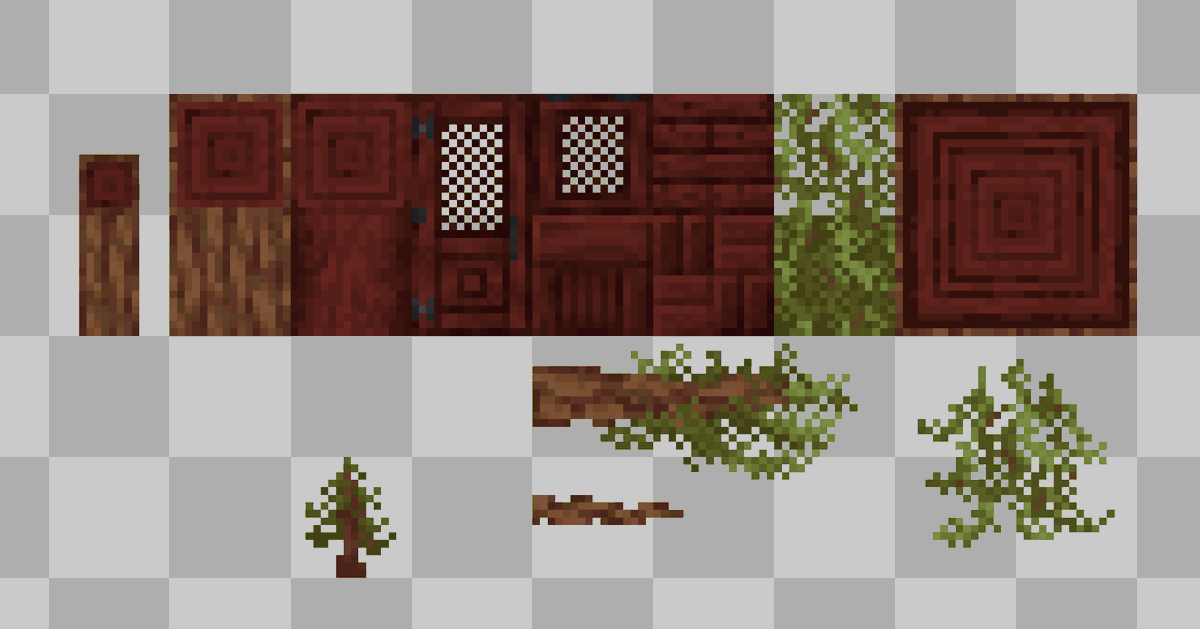prism_builds's tweet photo. Been a hot minute but I'm back with a new block!
Redwood, bull blockset for #drifted. Includes the usual plus small log, jumbo log, big branch, and small branch. 
#minecraft #pixelart #minecraftmod #minecraftart #modding https://t.co/boGtlbPr7Q