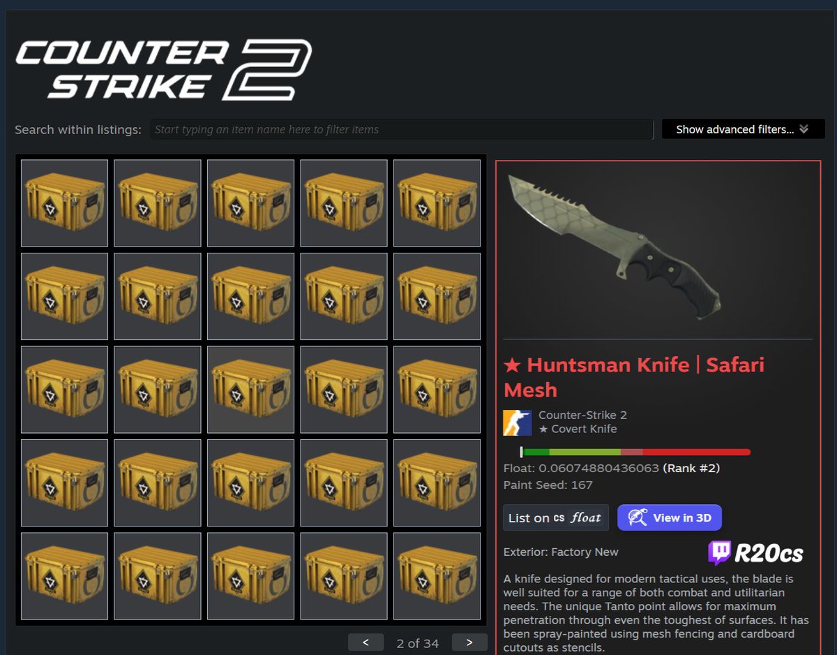 R20_cs's tweet photo. Comment your Trade Link, 67 case giveaway 🎁

$400 Knife Giveaway Live on https://t.co/UUXFXh80Te 💜 https://t.co/Iwd2cKXqoz