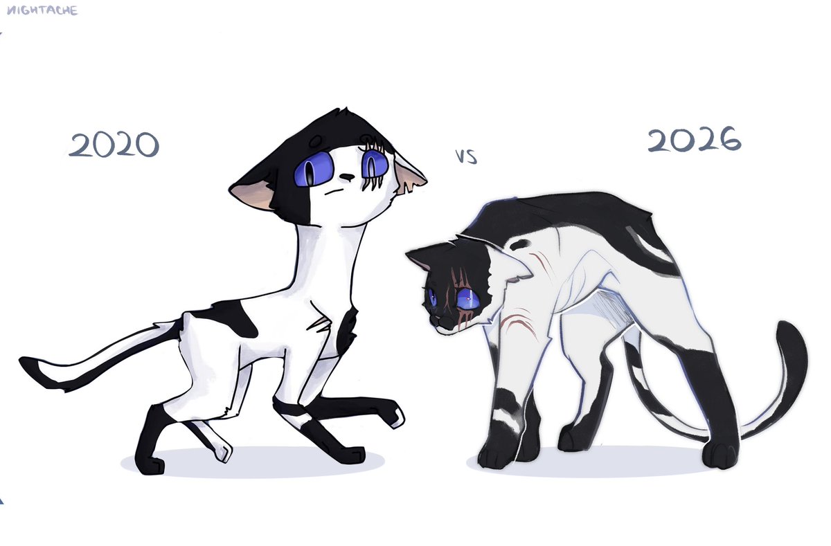Lightni25116769's tweet photo. sketchy redraws of my old warrior cats ocs from 2020 👀
is that a huge progress or nah?…
#warriorcats #catart #digitalcharacter #warriorcatsart #catoc #originalcharacter #redraw https://t.co/efWH8xCdMH