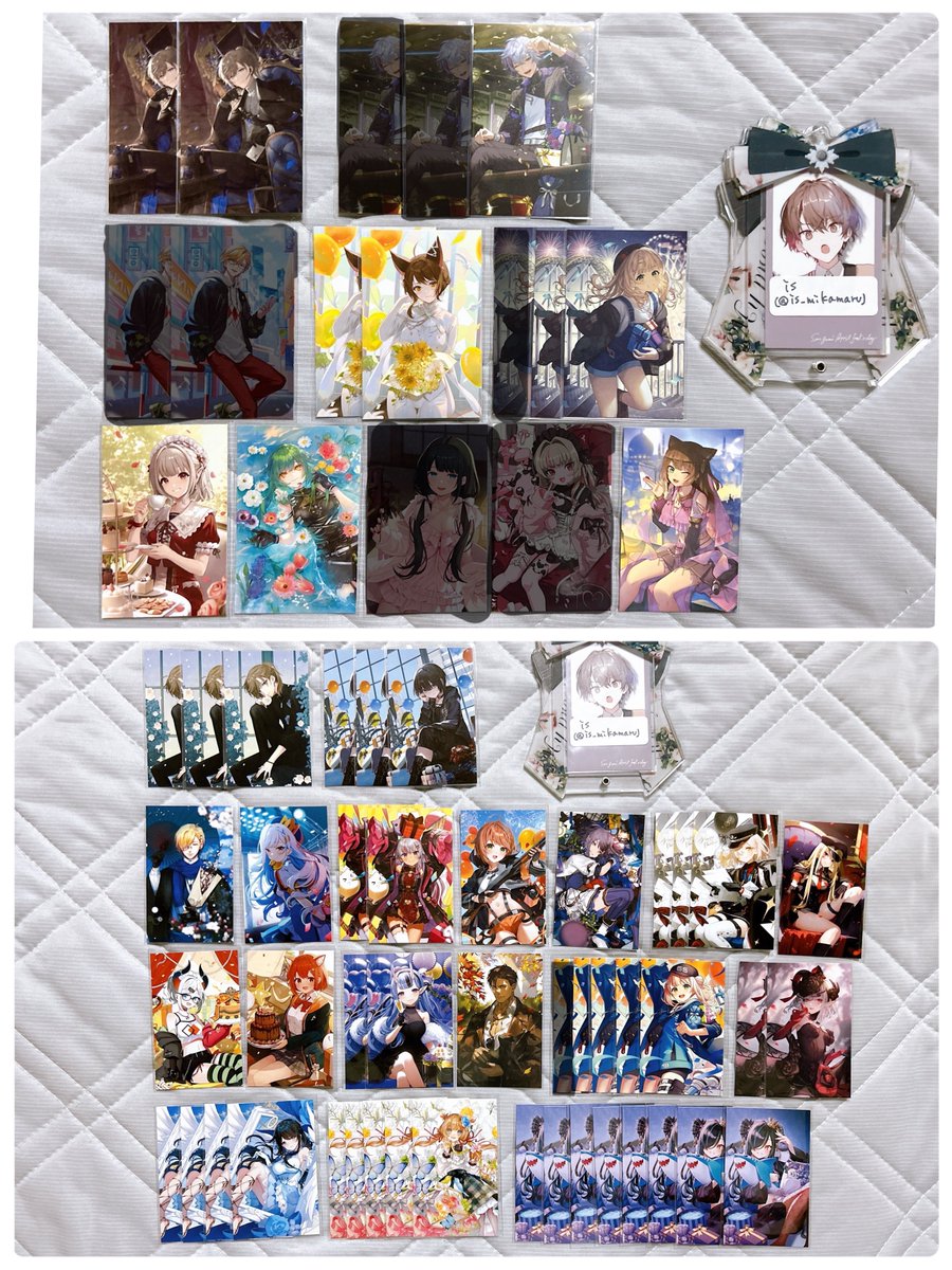 is_mikamaru's tweet photo. 【交換】にじさんじ ノスタルジアコレクションカード コレカ メモリアルグッズ チェキ風カード ストア周年 缶バッジ ビスケット めじるしチャーム

譲→画像①~⑥(リプ欄へ続く)

求→画像⑦⑧(リプ欄)

・🟥線は1:1の交換
★最優先求めとの交換の場合のみ比率違い可能

✉︎郵送のみ https://t.co/gFsbKSeb2J