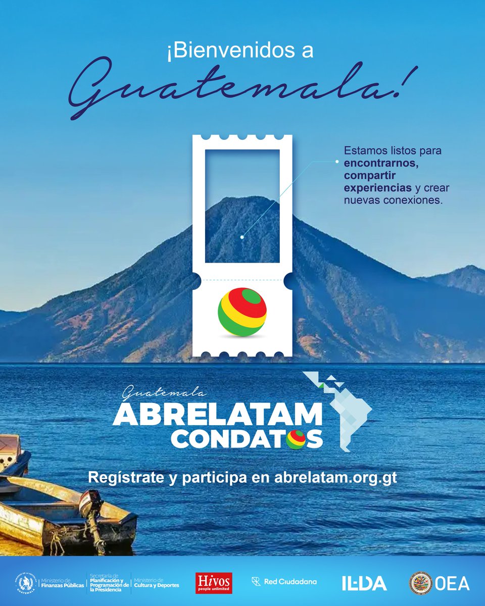 Segeplan's tweet photo. #Guatemala está lista para recibir a la comunidad de ABRELATAM / CONDATOS 2026.
Aquí nos esperan nuevas ideas, conversaciones, conexiones y experiencias para compartir entre toda Latinoamérica. 🌎
👉 Regístrate https://t.co/CkmqU40IjT
#ABRELATAM #CONDATOS2026
¡Nos vemos pronto!