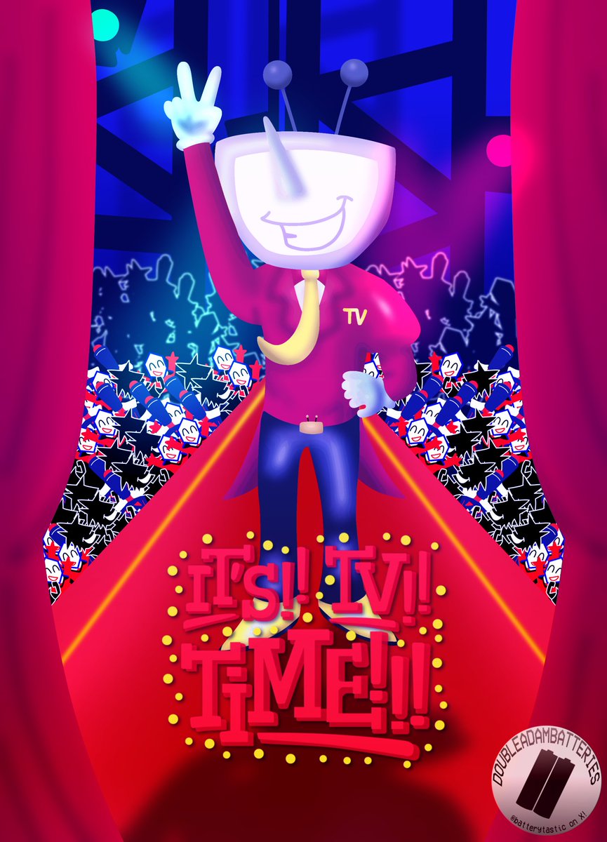 batterytastic's tweet photo. It’s!! TV!! Time!!
#deltarune #deltarunechapter3 #tenna https://t.co/UfrcaODDRf