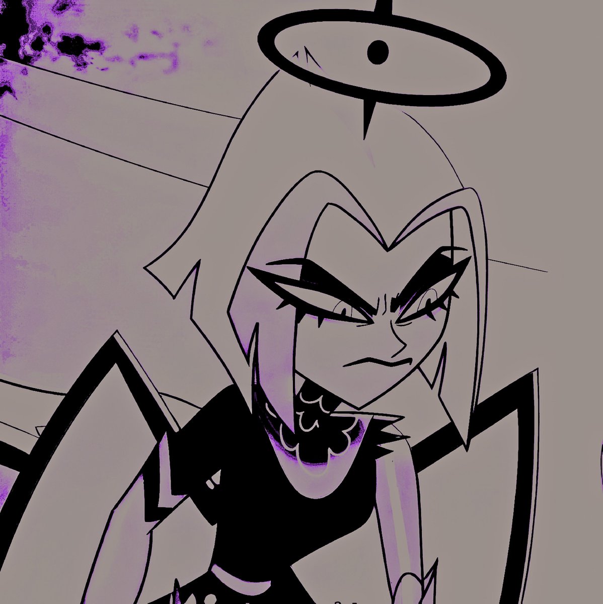 VENGEFULHALO's tweet photo. A sharp glare pairs with a low growl of bitter frustration before she reels herself back with a heavy sigh and begrudgingly concedes .

" . . . I was out of line, Abel, Sir .
Please forgive my arrogance . " https://t.co/gR9wriU1ri